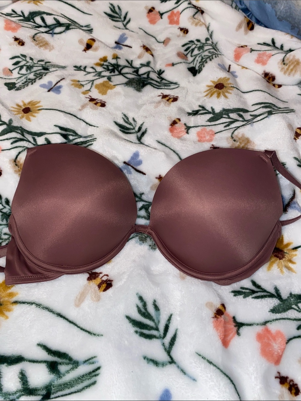 PINK Victoria's Secret Strapless Molded Bra - Mauve Rose